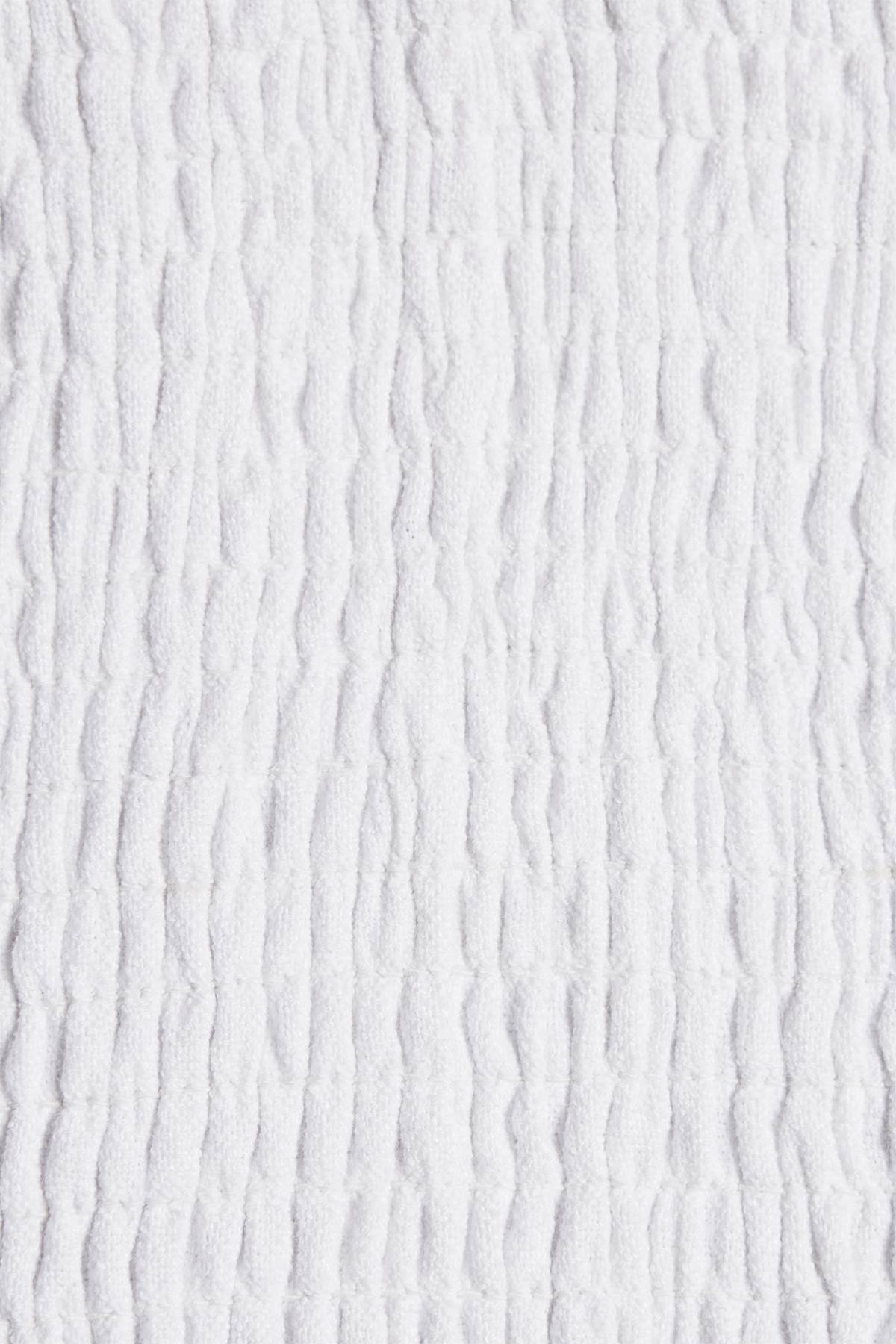 Sirena Sarong in White Crinkle Linen
